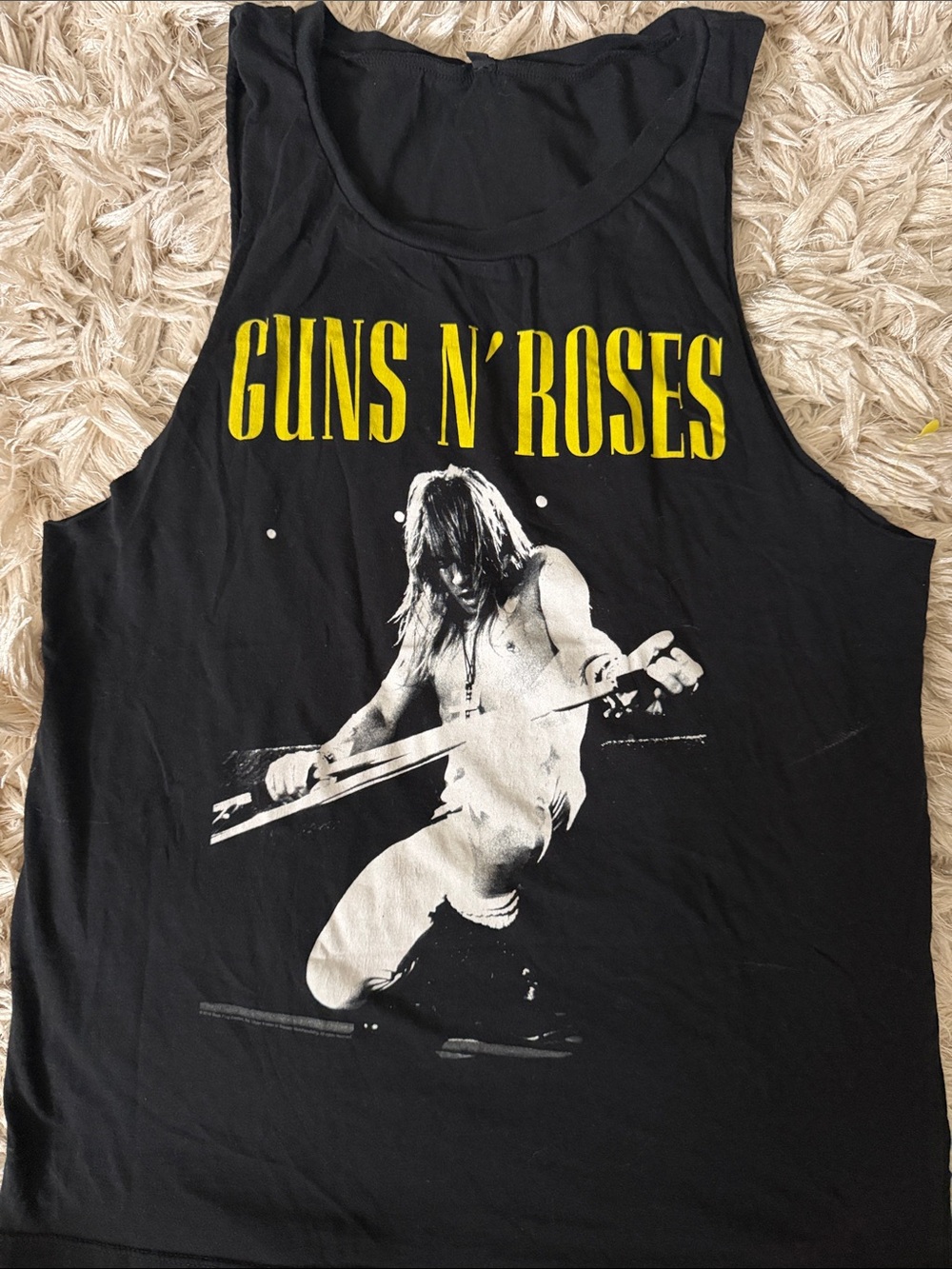 Graphic Black Muscle Tank Top